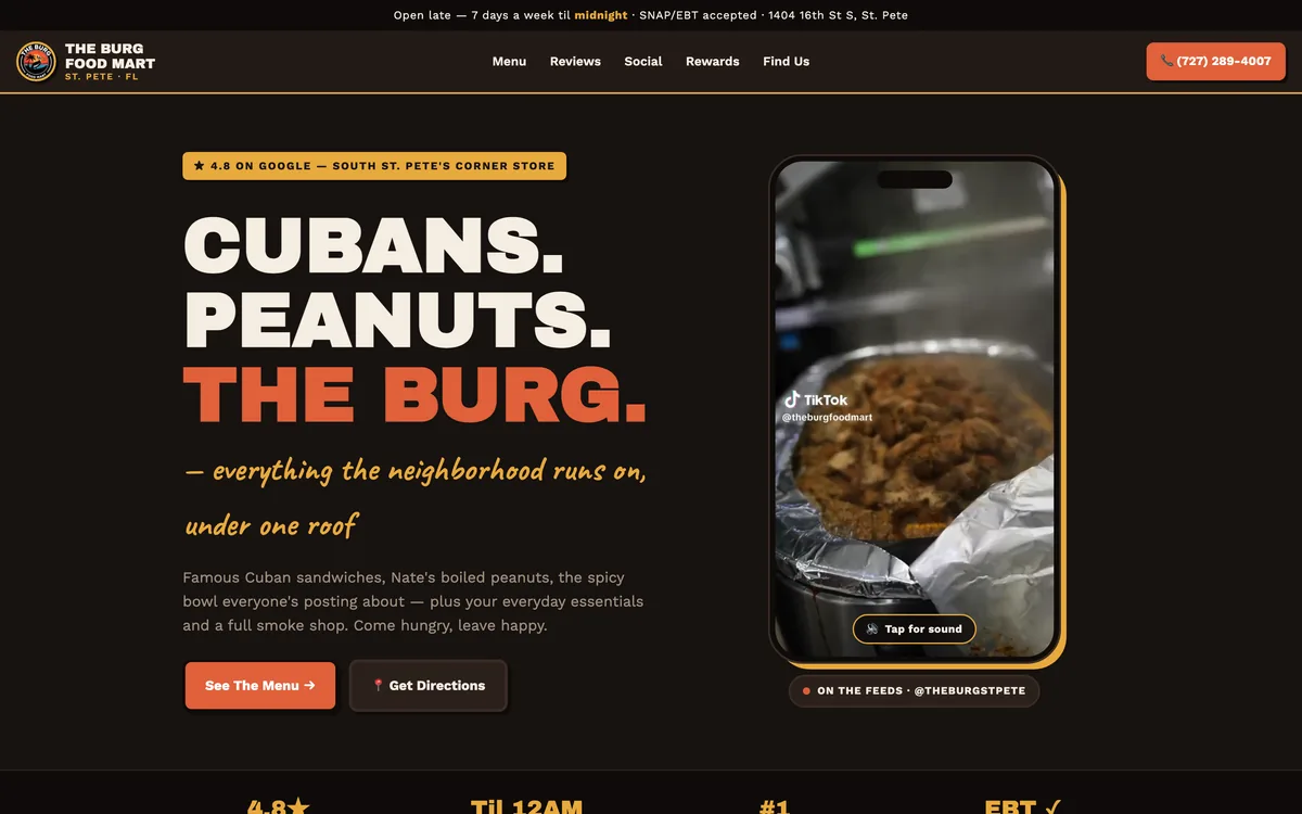 The Burg Food Mart — home page